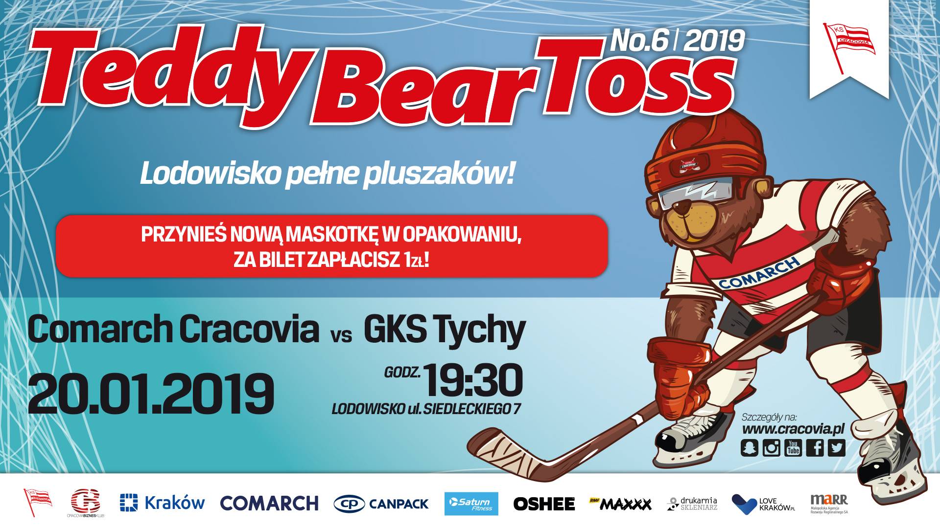 Tedddy Bear Toss: Comarch Cracovia - GKS Tychy [relacja live]