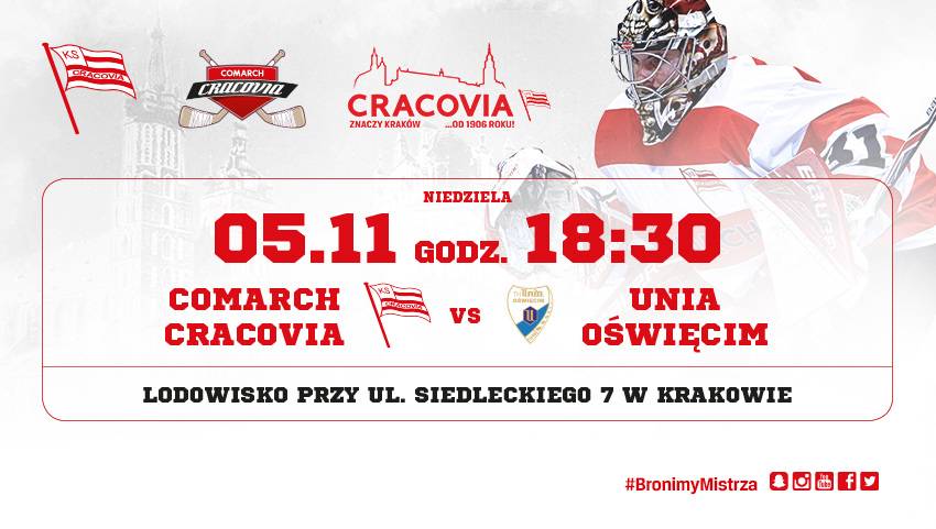 Comarch Cracovia - Unia Oświęcim, godz. 18:30