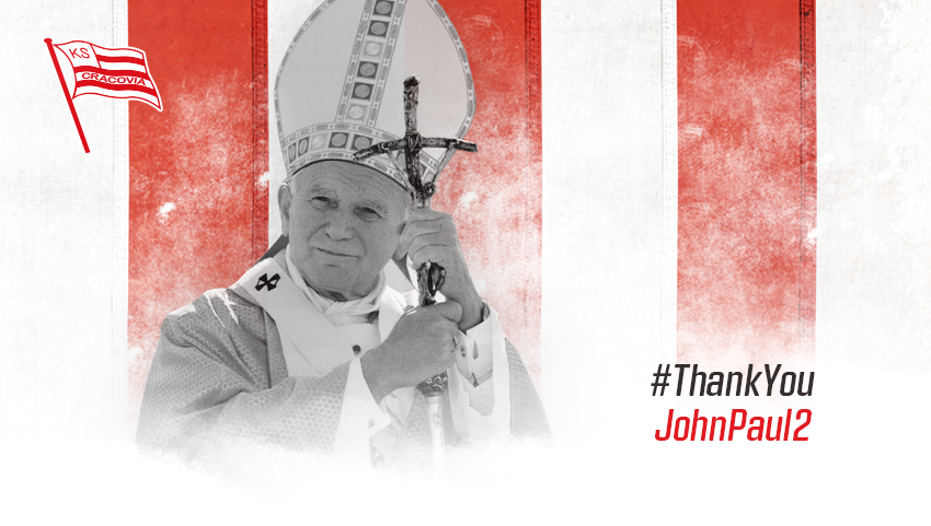 Cracovia wspiera inicjatywę #ThankYouJohnPaul2