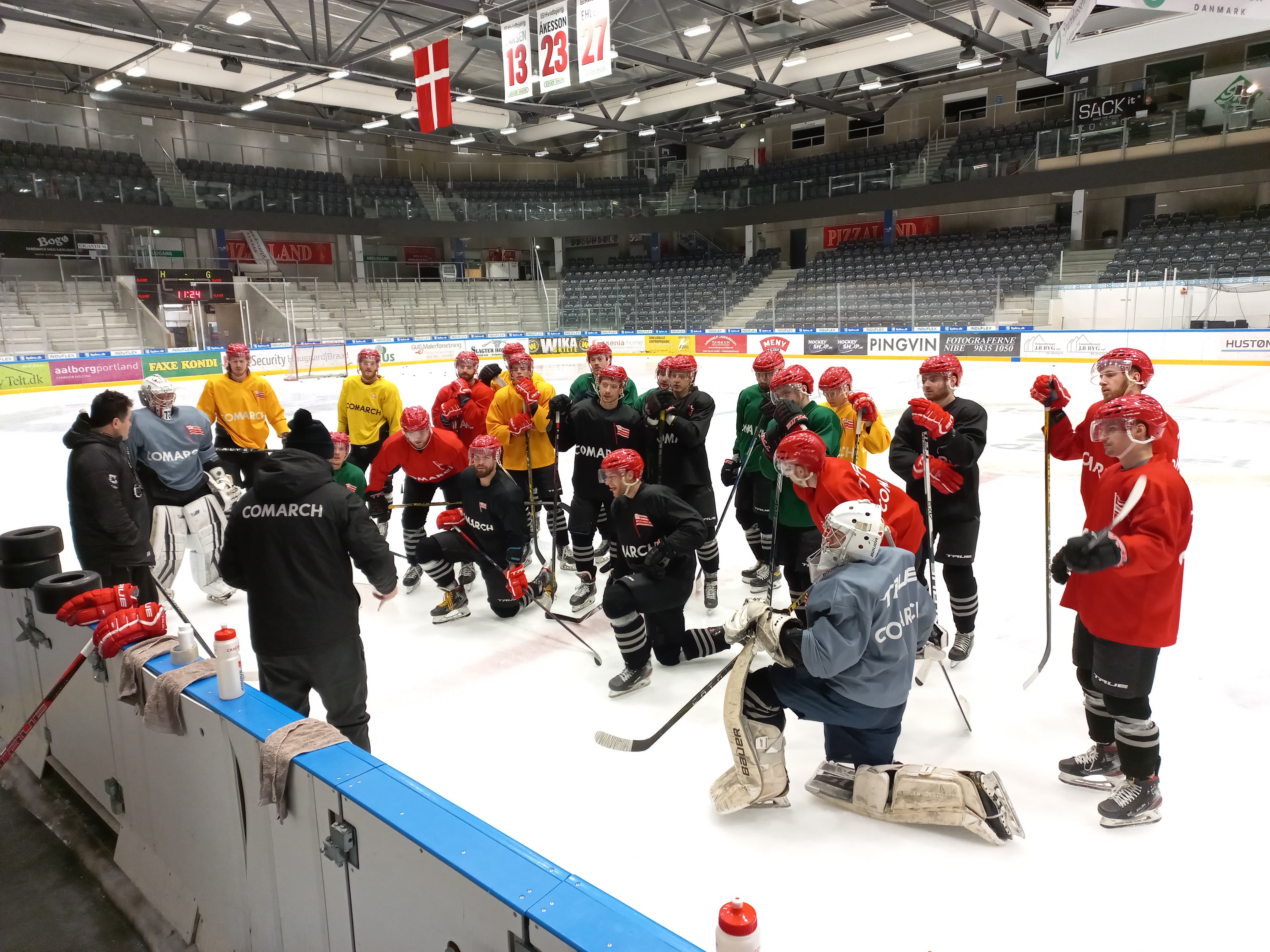 Pierwszy trening na tafli Gigantium Isarena w Aalborgu [FOTO]