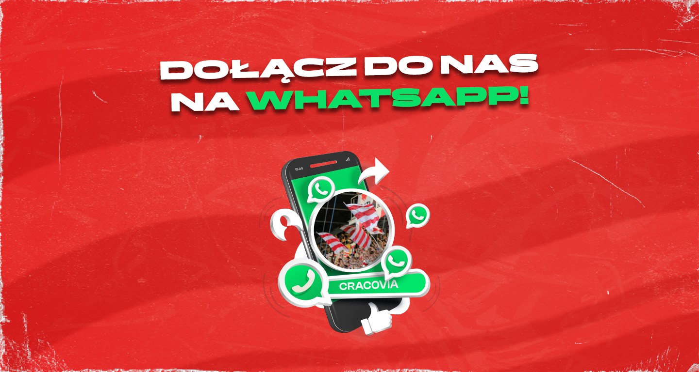 Obserwuj kanał Cracovii na Whatsappie!