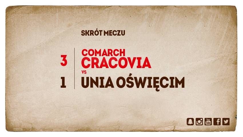 Comarch Cracovia - Unia Oświęcim 3:1 [SKRÓT]