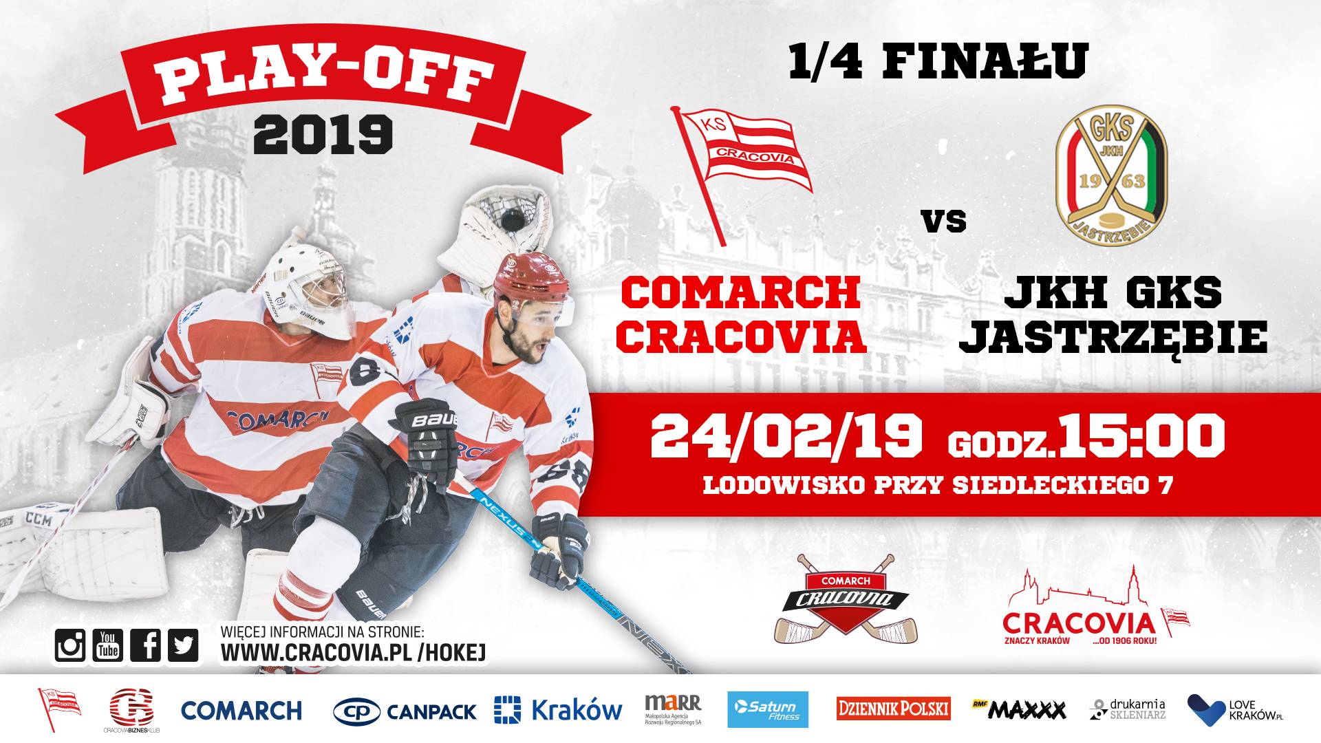 Comarch Cracovia - JKH GKS Jastrzębie [TRANSMISJA, RELACJA LIVE]