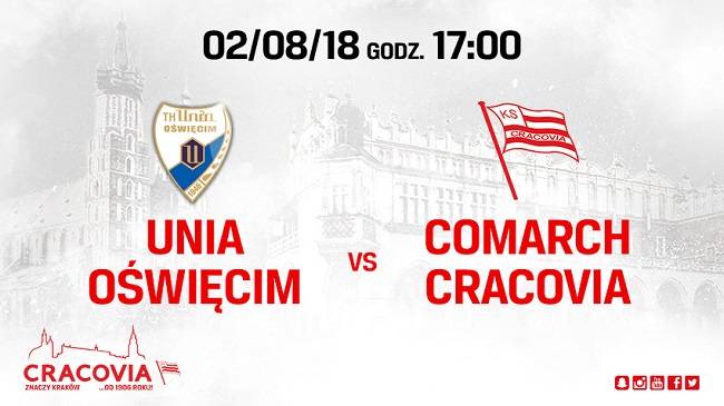 Sparing: Unia Oświęcim - Comarch Cracovia godz. 17