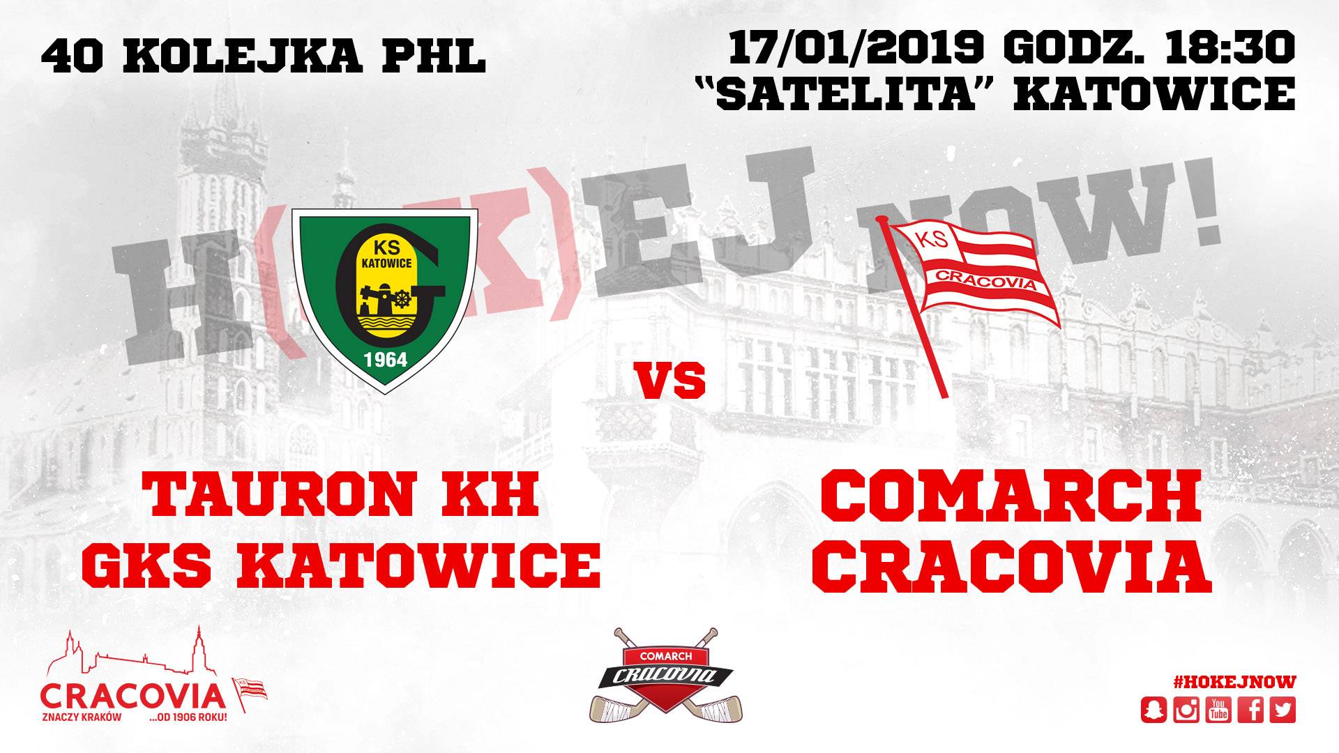 Tauron KH GKS Katowice - Comarch Cracovia [relacja live]