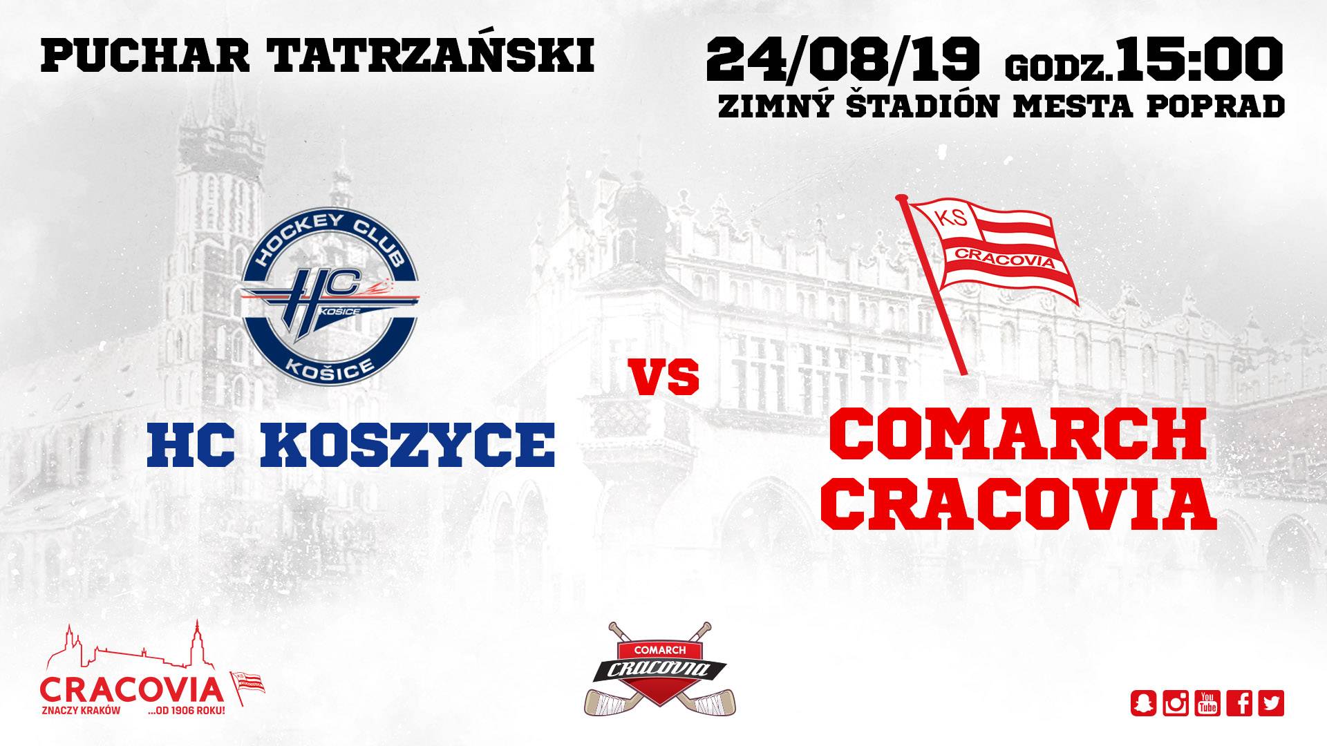 Puchar Tatrzański: HC Koszyce - Comarch Cracovia [RELACJA LIVE]