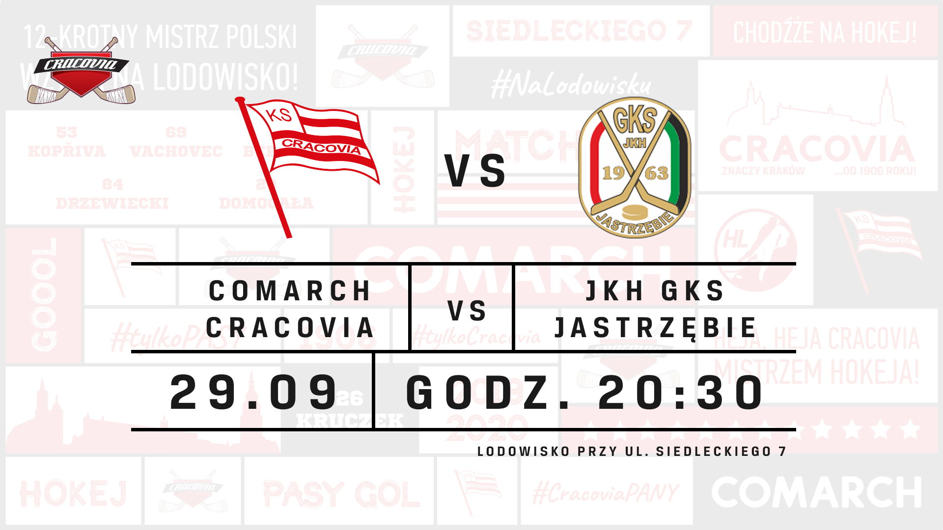 Comarch Cracovia - JKH GKS Jastrzębie [TRANSMISJA,  RELACJA LIVE]