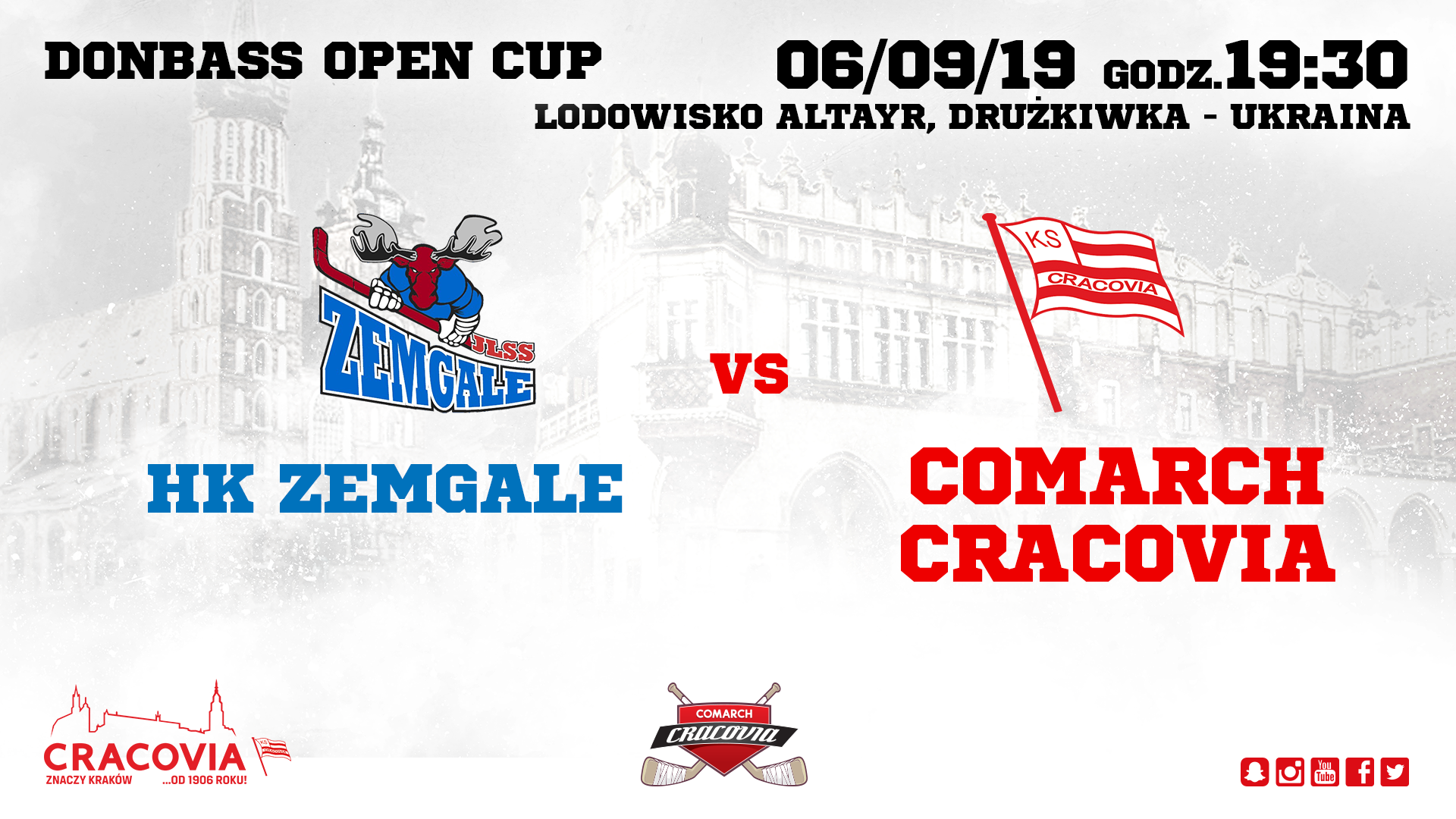 Donbass Open Cup: HK Zemgale - Comarch Cracovia [RELACJA LIVE]