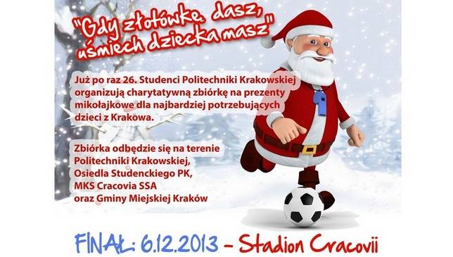 Studenci pomagają dzieciom. Finał akcji na stadionie Cracovii!